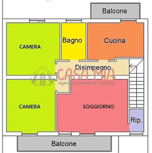Appartamento trilocale in vendita in Via IV Novembre, Rottofreno