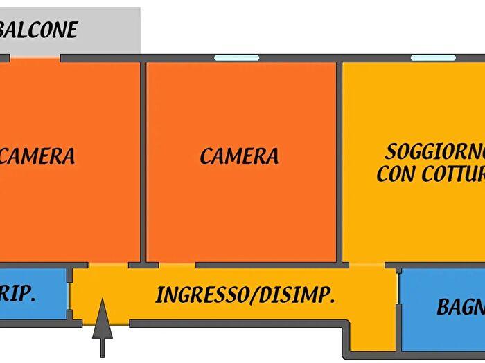 Appartamento trilocale in affitto in Bologna