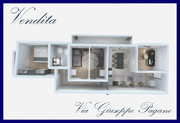 Appartamento trilocale in vendita in Via Giuseppe Pagano, Palermo