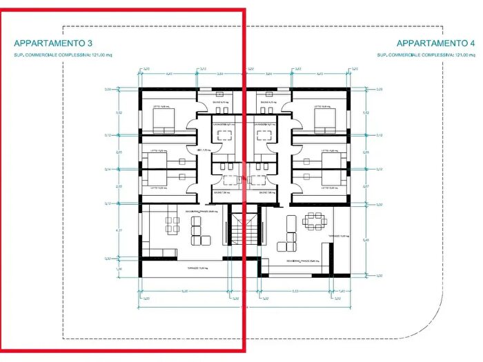 Appartamento quadrilocale in vendita in Via Cesare Pavese, San Giorgio Bigarello