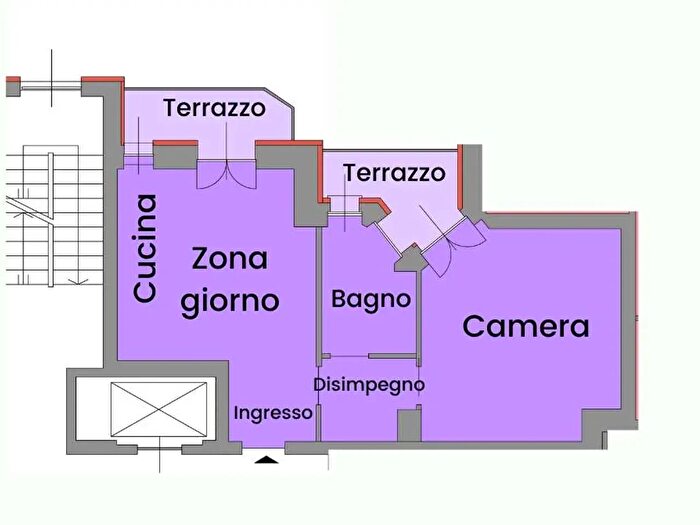 Appartamento bilocale in vendita in Via Magenta, Torino