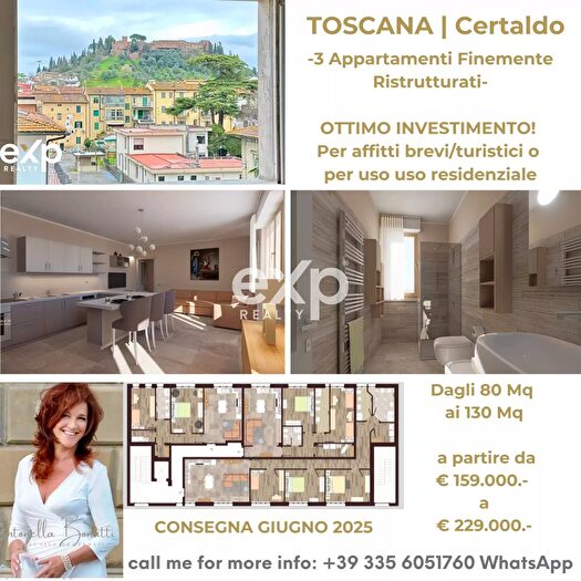 Appartamento trilocale in vendita in Certaldo