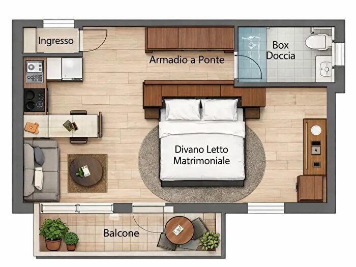 Appartamento monolocale in affitto in Via Giovanni Pascoli, Vimodrone