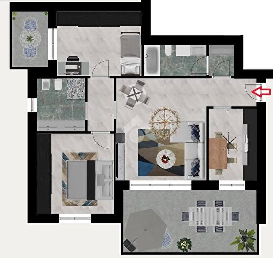 Appartamento trilocale in vendita in Via Tazzoli, Cesano Maderno