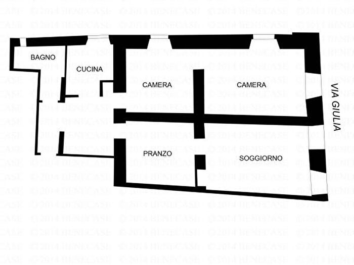 Appartamento trilocale in vendita in Via Giulia, Roma