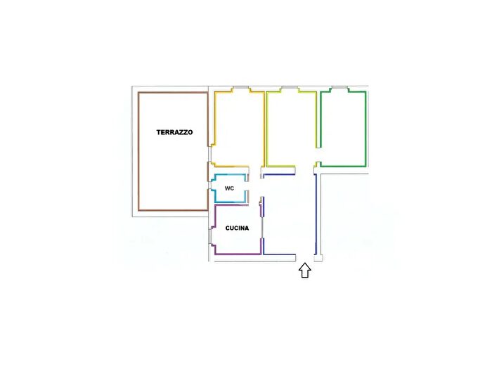 Appartamento trilocale in vendita in Circonvallazione Appia, Roma
