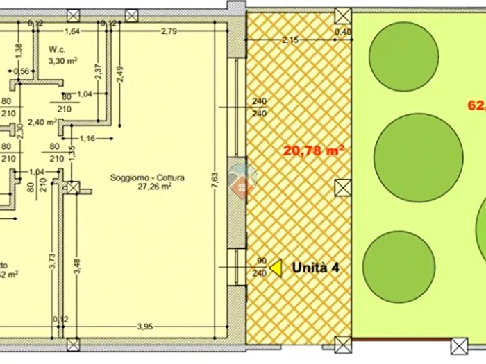 Appartamento trilocale in vendita in Via della Repubblica, Affi