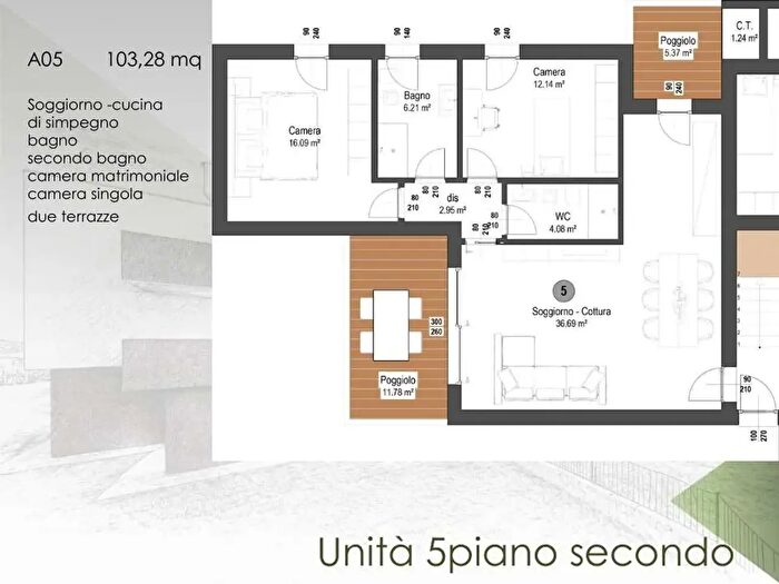 Appartamento con 5 locali in vendita in Via Olivera, San Vendemiano