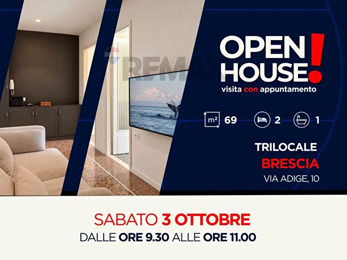 Appartamento trilocale in vendita in Via Adige, Brescia