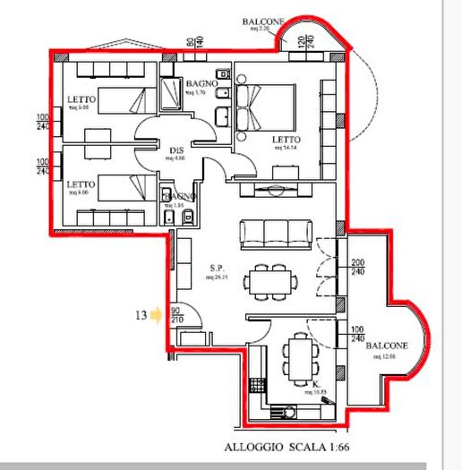 Appartamento quadrilocale in vendita in Via Peschiera, Castelfranco Emilia