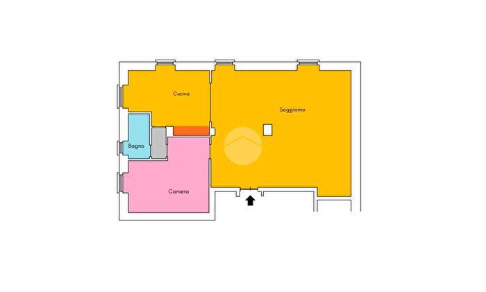 Appartamento bilocale in vendita in Largo Chiarini Giovanni, Roma