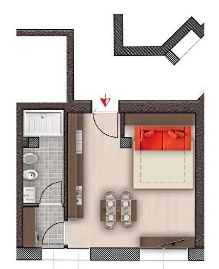 Appartamento monolocale in vendita in Via Legnone, Milano