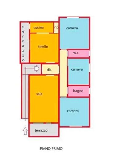 Appartamento con 6 locali in vendita in Via Monte San Daniele, Cecina