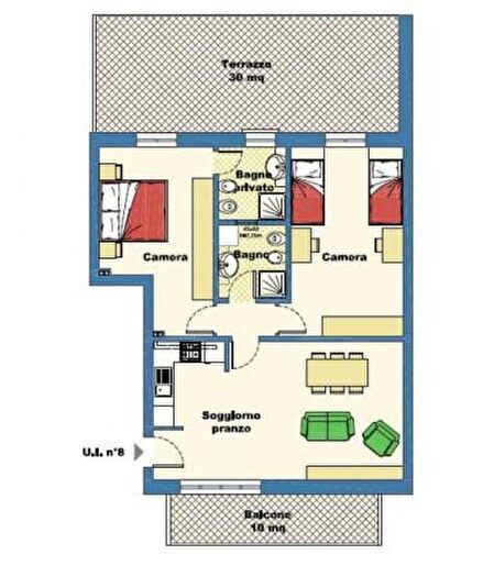 Appartamento trilocale in vendita in Federico II, Jesi