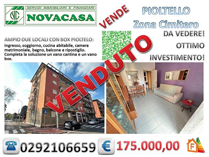 Appartamento bilocale in vendita in Via Cirene, Pioltello