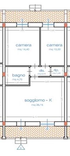 Casa trilocale in vendita in Pisa