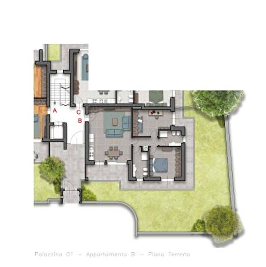 Appartamento trilocale in vendita in Via Antonio Stoppani, Locate Varesino