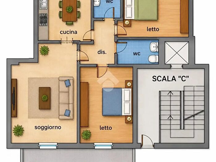 Appartamento quadrilocale in vendita in Viale della Repubblica, Cassano Delle Murge