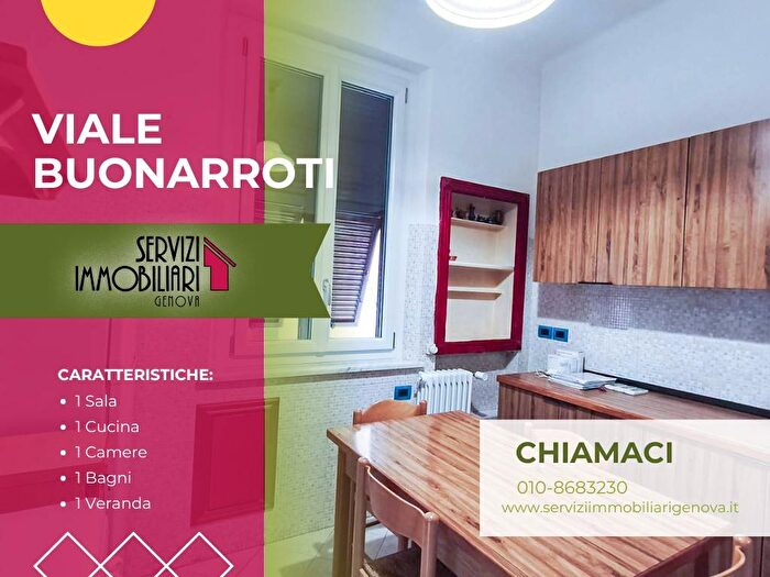 Appartamento trilocale in affitto in Viale Michelangelo Buonarroti, Certosa, Genova