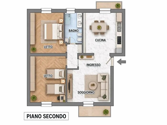 Appartamento trilocale in vendita in Piacenza