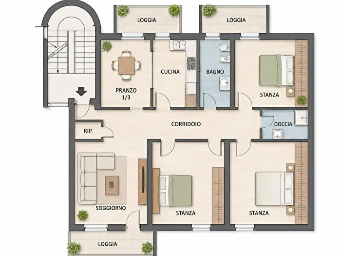 Appartamento con 6 locali in vendita in Via ai Bòlleri, Trento