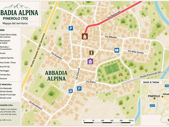 Appartamento bilocale in affitto in Via Nazionale, Abbadia Alpina, Pinerolo