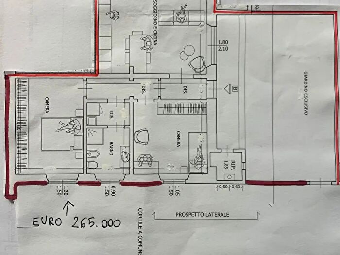 Casa trilocale in vendita in Livorno