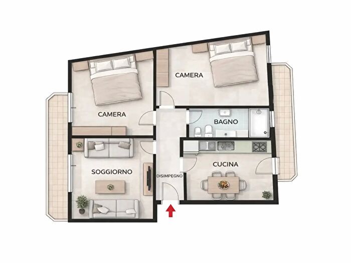 Appartamento trilocale in vendita in Traversa Viale Leone, Portici