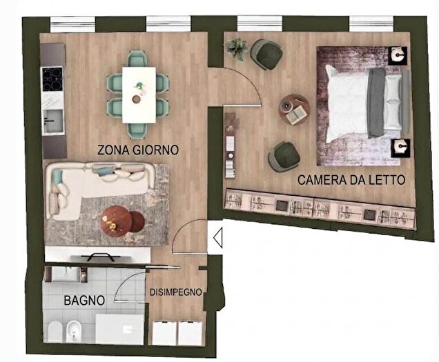 Appartamento bilocale in affitto in Via Guglielmo Marconi, Centro, Valdagno