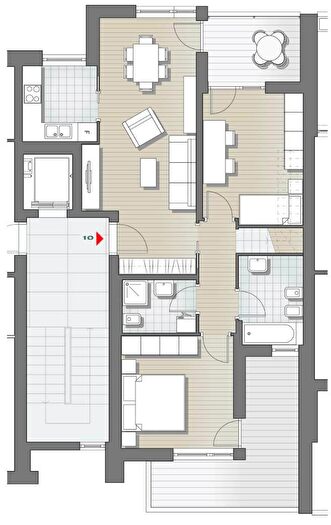 Appartamento trilocale in vendita in Via Puccini, Bolzano