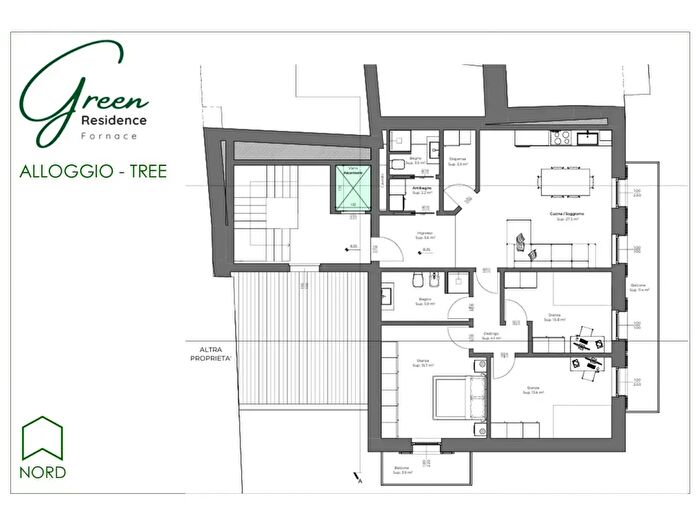 Appartamento quadrilocale in vendita in Fornace