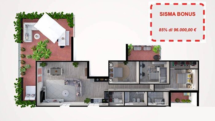 Appartamento quadrilocale in vendita in Pisa