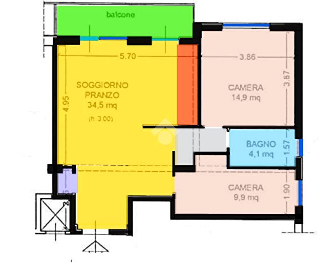 Appartamento trilocale in vendita in Via delle Baleniere, Roma