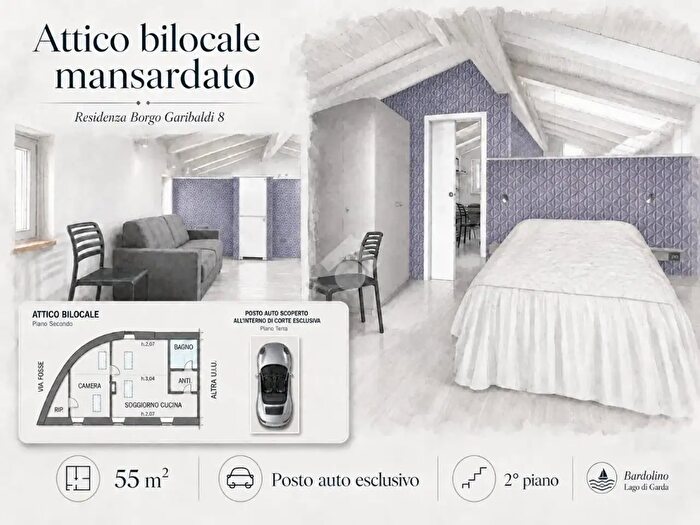 Appartamento bilocale in vendita in Borgo Giuseppe Garibaldi, Bardolino