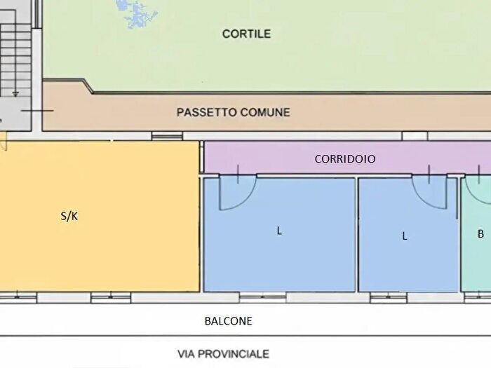 Appartamento trilocale in vendita in Via Provinciale, Crispano