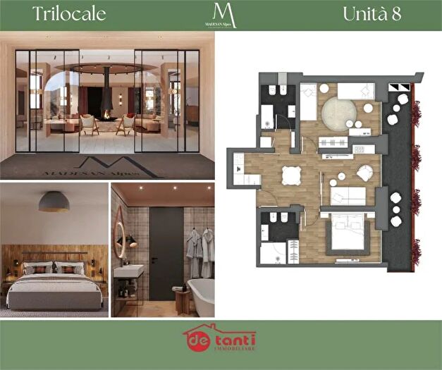 Appartamento trilocale in vendita in Via G Carducci Madesimo So, Madesimo