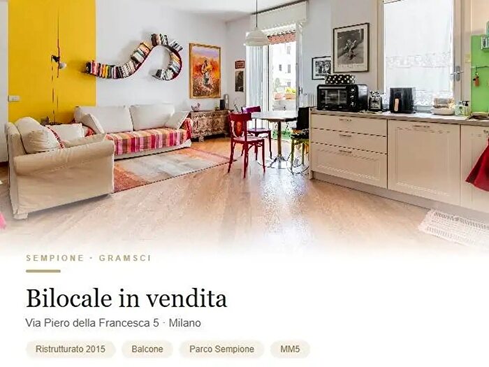 Appartamento bilocale in vendita in Milano