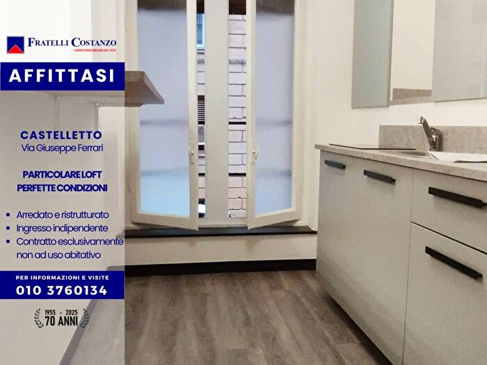Appartamento bilocale in affitto in Via Giuseppe Ferrari, Castelletto, Genova