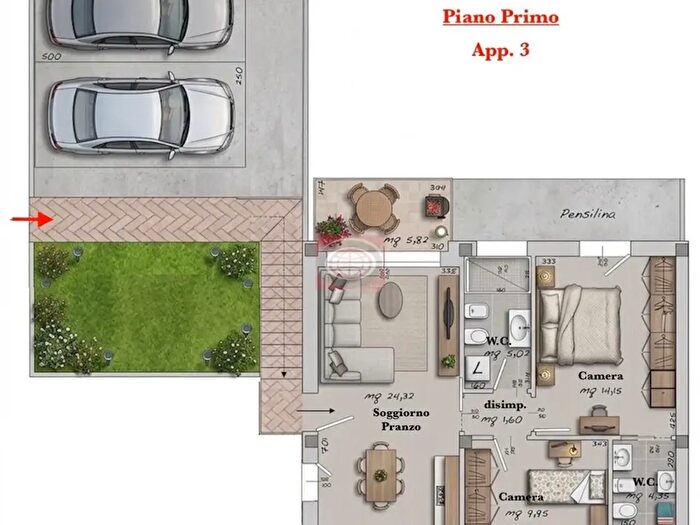 Appartamento trilocale in vendita in Cervia