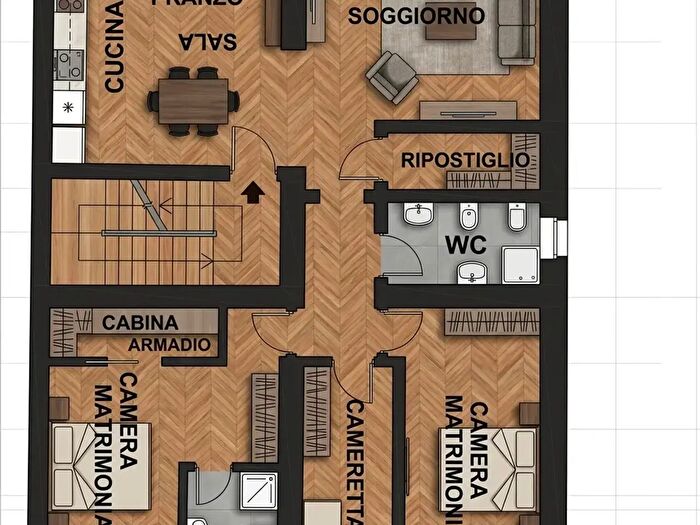 Appartamento con 5 locali in vendita in Porcari