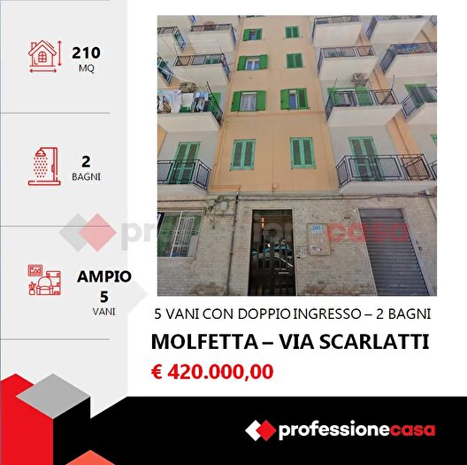 Appartamento con 5 locali in vendita in Via Scarlatti, Molfetta