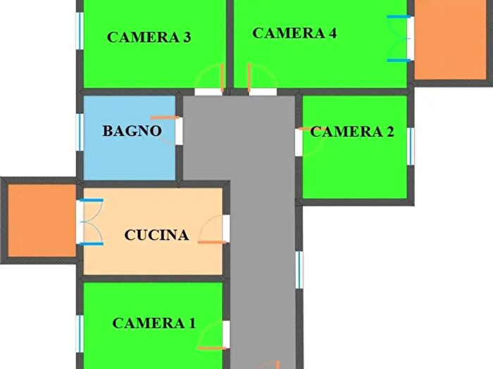 Appartamento quadrilocale in affitto in Via Pasquale del Giudice, Pavia