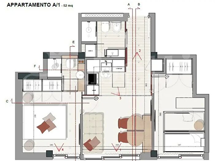 Appartamento trilocale in vendita in Via Cesare Battisti Snc, Tortoreto