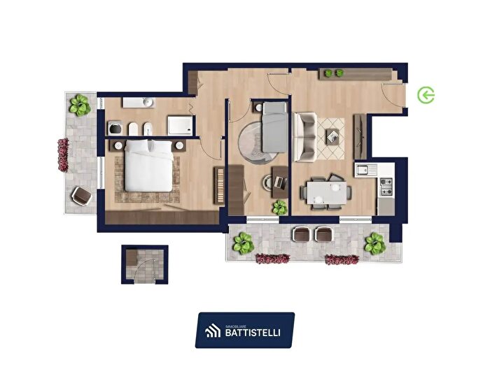 Appartamento trilocale in vendita in Via Francesco Petrarca, Perugia