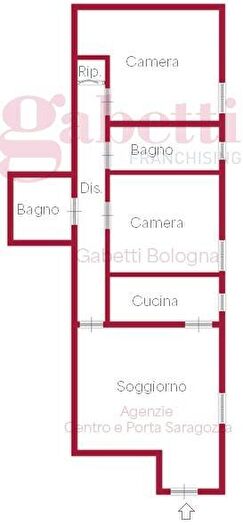 Appartamento trilocale in affitto in Via San Vitale, Centro Storico, Bologna