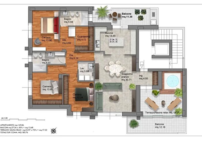 Appartamento quadrilocale in vendita in Rimini