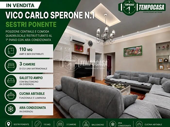 Appartamento con 5 locali in vendita in Vico Carlo Sperone, Genova