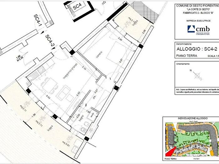 Appartamento bilocale in vendita in Via Pozzi, Sesto Fiorentino