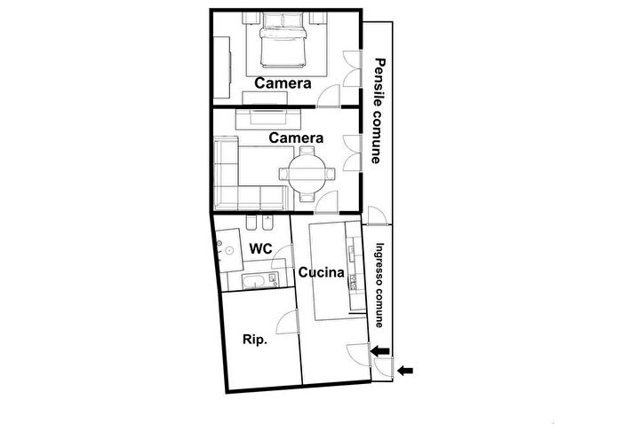 Appartamento bilocale in vendita in Via San Paolo, Napoli