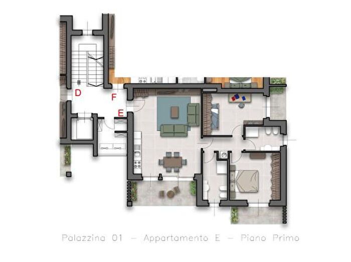 Appartamento trilocale in vendita in Via Antonio Stoppani, Locate Varesino